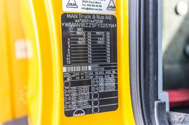 Koffer MAN TGM 18.250 BL + DHOLLANDIA 2T.