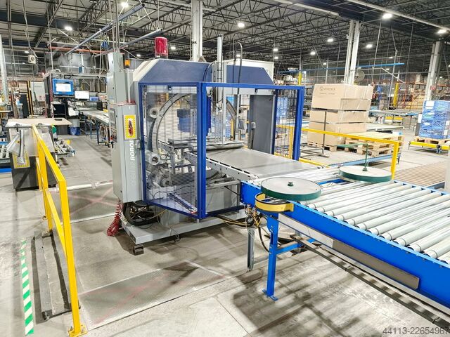 Verpackungslinie mit Karton ROBOPAC + AUTOMATECH + KUKA ROBOPAC, Model Orbit 12