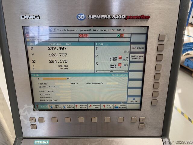 Universal machining center Deckel Maho DMU 50 EVO LINEAR