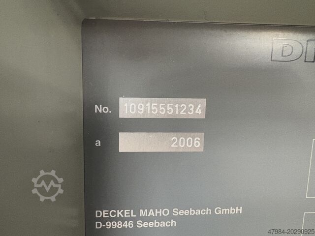 Universal machining center Deckel Maho DMU 50 EVO LINEAR