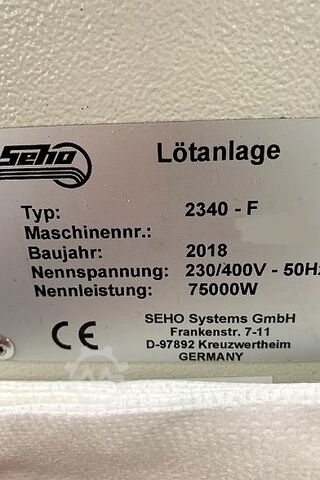 Wave soldering system Seho MWS 2340-F
