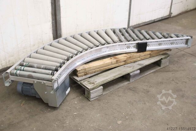 Curved roller conveyor in-out TGW ZKRF Zu-Ablauf-KRF Förderbreite 410 mm