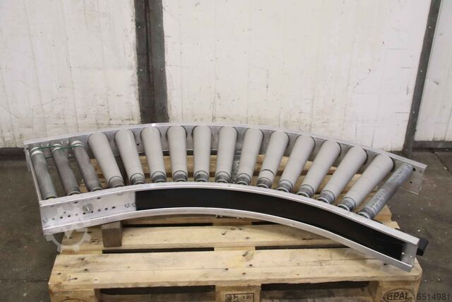 Curved roller conveyor TGW KRF Förderbreite 410 mm
