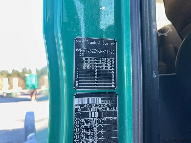 Kipper MAN TGS 18.500 4x4H BLS with 2010 Kempf SKM 31/2 SR tipper semi-trailer