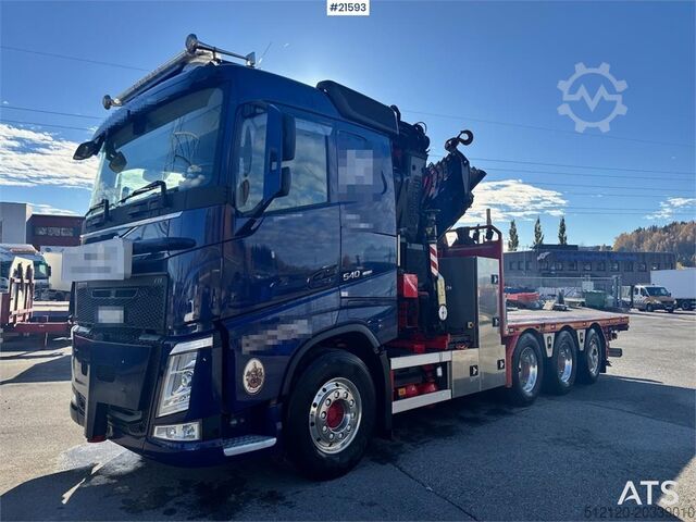 Crane Volvo FH540 Combi truck w/ 54 t/m Fassi crane w/ Jib and