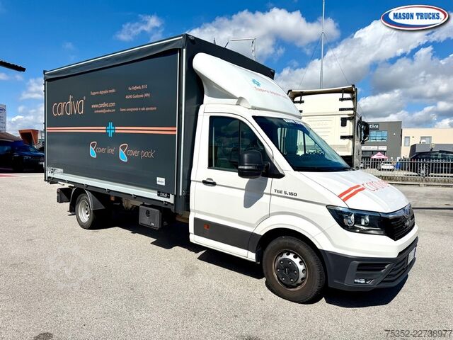 Curtain sider van MAN TGE 5.160