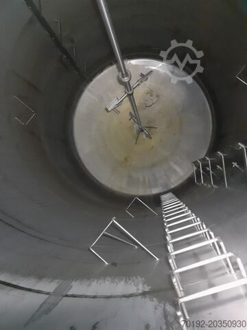 118,000 litre storage tank made of V4A with beam agitator Hinke 8778