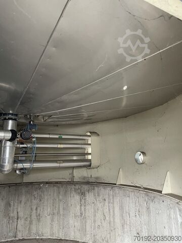 118,000 litre storage tank made of V4A with beam agitator Hinke 8778