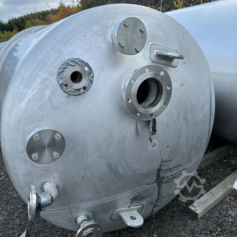 10,600 liter V2A container with TÜV certification documents. Hagemann 8459