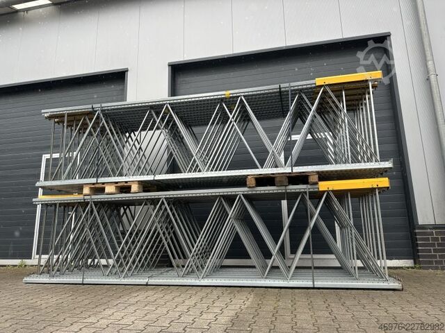 4,500 x 1,100 mm / Length: 14.04 linear meters. BITO PRO Palettenregalanlage Palettenregal Regal