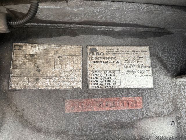 Tieflader-Sattelauflieger  ELBO EN04 Tieflader 3 Achs / 2 Liftachsen