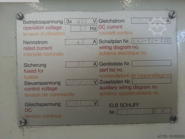 Surface Grinding Machine - Horizontal ELB-ORION 1555