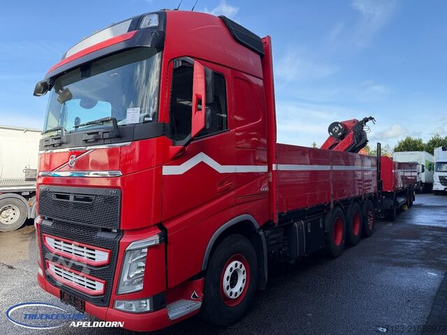 Ladepritsche Volvo FH 500 + Trailer, 8x4, HMF 2120 K4 + Rotator