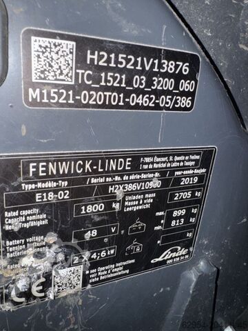 Elektro 3 Rad-Stapler Linde E 18-02 EVO Triplex STVO