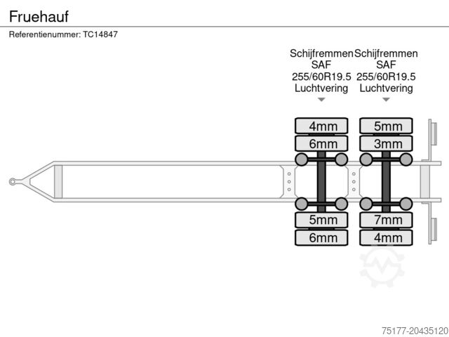 Sliding tarpaulins Fruehauf 