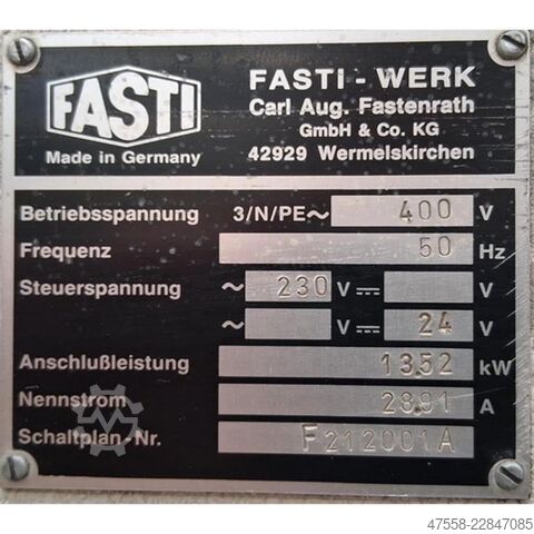 Schwenkbiegemaschine - hydraulisch FASTI 212-25-5