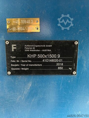 Car flatterer IFE Aufbereitungstechnik GmbH KHP 500x1500 9-S