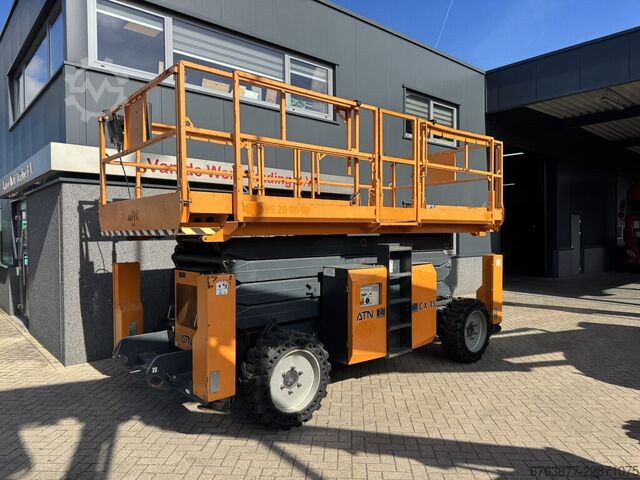 ATN CX 15 Scherenarbeitsbühne / Arbeitsbühne / Scherenbühne 15 m Arbeitshöhe Kubota Diesel 2017 ATN CX 15 SchaarHoogwerker / Arbeitsbuhne / Sciccor 15M werkhoogte Kubota Diesel 2017