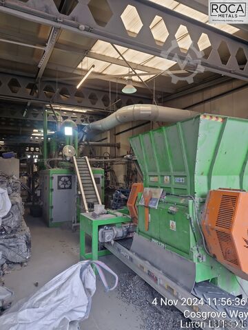 Granulator line + aspiration system Guidetti Srl WirePro3000