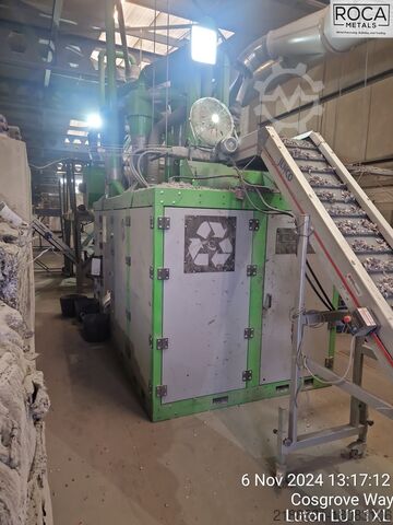 Granulator line + aspiration system Guidetti Srl WirePro3000