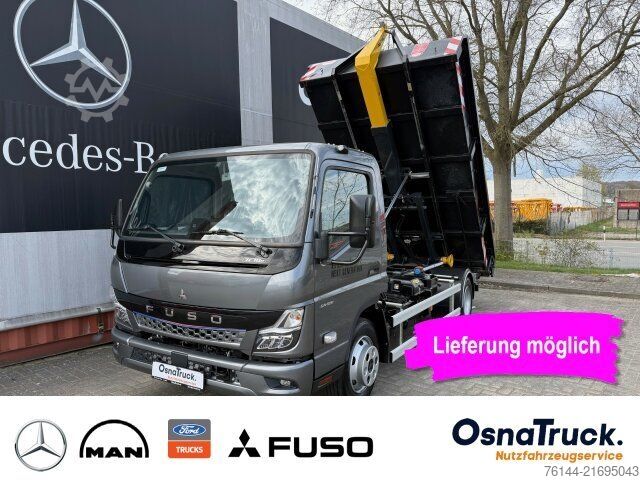 Transporter mit Kipper FUSO 7C18e Palfinger Abrollkipper Klima,Nutzl.3195 KG
