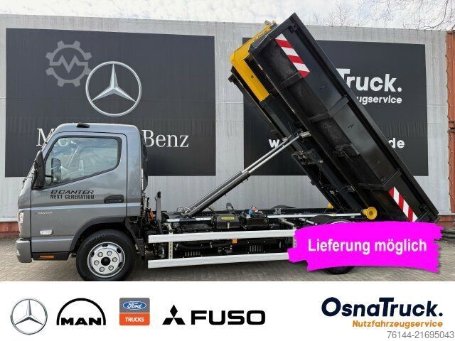 Transporter mit Kipper FUSO 7C18e Palfinger Abrollkipper Klima,Nutzl.3195 KG