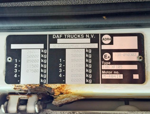 Refrigerated truck DAF XF 105.460 SSC EURO 5 ISOLATED BOX THERMO KING C