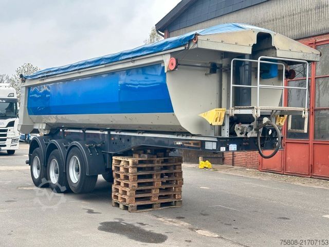 Tipper semitrailer LANGENDORF SKS-HS 24/30 Stahl 26m³ elektr Verdeck Lift