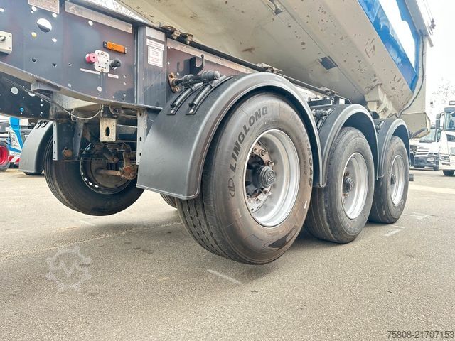 Tipper semitrailer LANGENDORF SKS-HS 24/30 Stahl 26m³ elektr Verdeck Lift