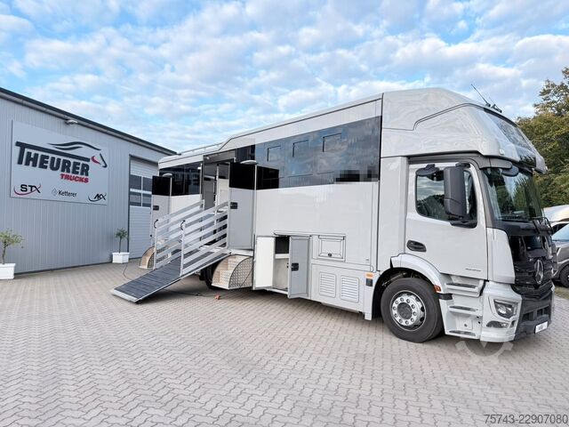 Viehtransporter LKW MERCEDES-BENZ ACTROS 1835  5 Pferde POP-OUT,  Neu