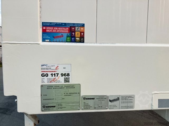 Swap body trailer KRONE Wechselbrücke Koffer