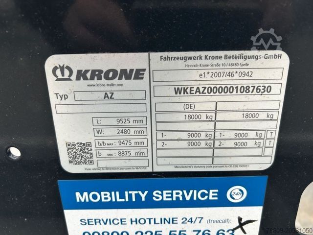 Anhänger-Wechselfahrgestell KRONE 2 Achswechselfahrgestell, Typ: AZW 18 eL3B9