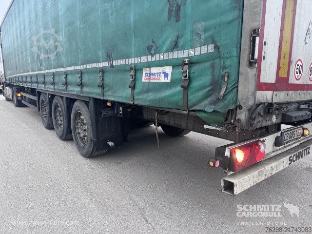 Auflieger mit Pritsche & Plane Schmitz Cargobull Curtainsider Mega