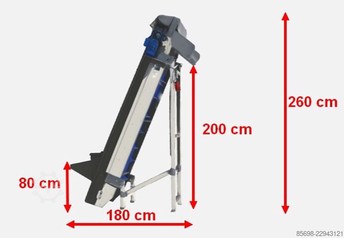 Unisorting Sammo elevator incline conveyor 240 x 60 cm UNISORTING Sammo