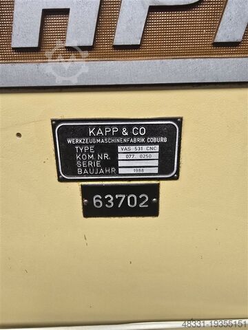 Zahnflankenschleifmaschine KAPP VAS 531 CNC