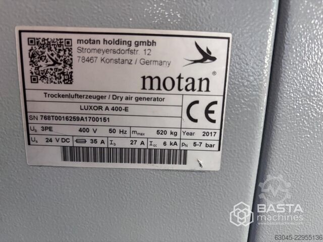 Motan Central Drying System – LUXOR A 400-E Motan Central Drying System – LUXOR A 400-E