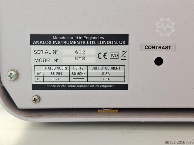 Analox GM8 Micro-Stat Gas Analyser Analox GM8