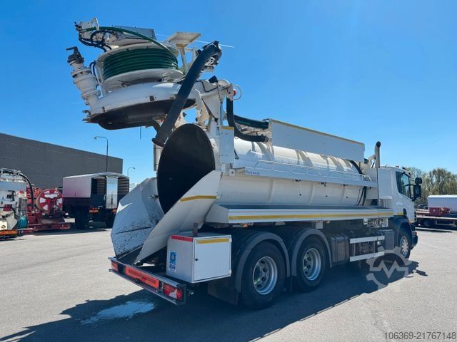 Vacuum tank truck SCANIA P360 6x4 Hvidtved Larsen Flexline 312 Euro 6