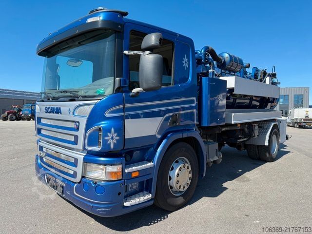 Vacuum tank truck SCANIA P310 4x2 Hvidtved Larsen Flexline 207