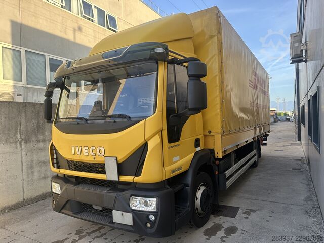 Flatbed truck with tarp Iveco Eurocargo ML 120E25 P EURO 6