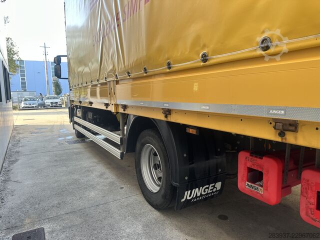 Flatbed truck with tarp Iveco Eurocargo ML 120E25 P EURO 6