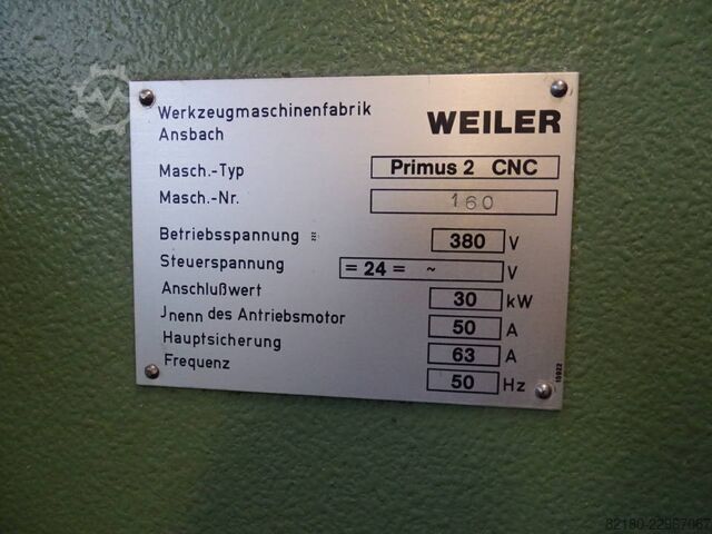 CNC lathe Weiler 