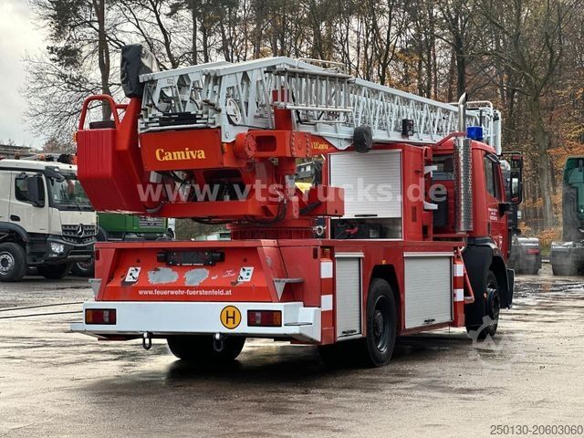 Working platform truck MERCEDES-BENZ 1838 4x2 Feuerwehr,Drehleiter Camiva DLK23/12