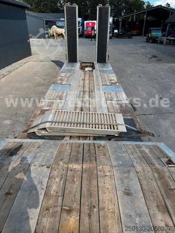 Low loader semitrailer MÜLLER-MITTELTAL TS 3 RM Radmulden Nachlauf-Lenkachse