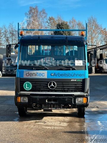 Car carrier van MERCEDES-BENZ 814 L 4x2 Auffahrrampen Seilwinde