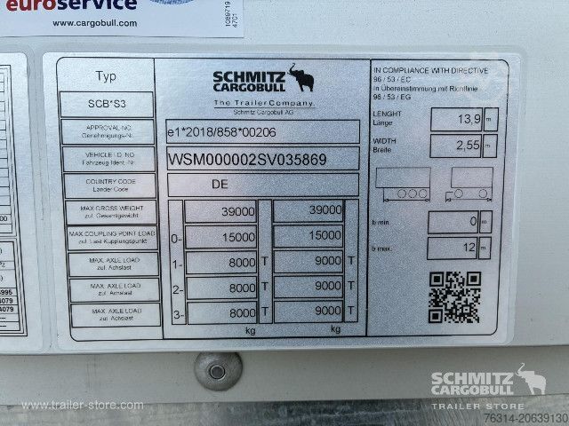 Box semitrailer Schmitz Cargobull Trockenfrachtkoffer Standard Doppelstock