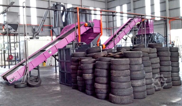 Tire Recycling System Tire Shredding 3E-GrabTrade Tire Recyclin System