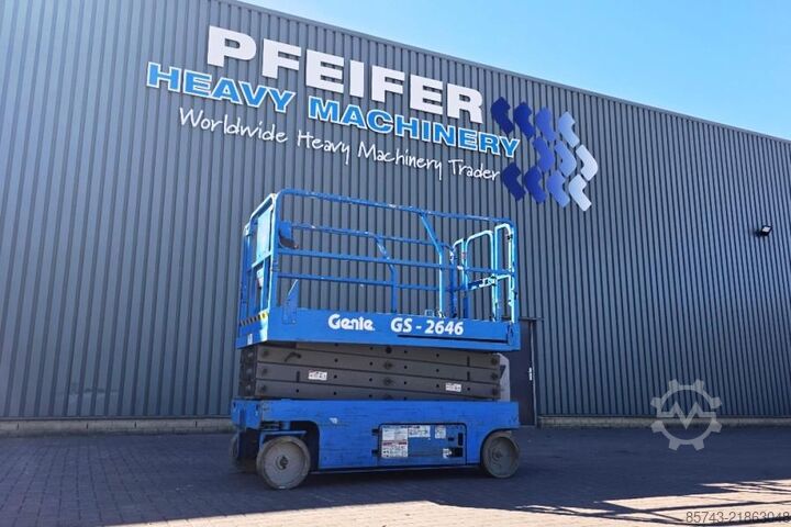 Scissor lift Genie GS2646 Electric, Working Height 9.80m, Capacity 45