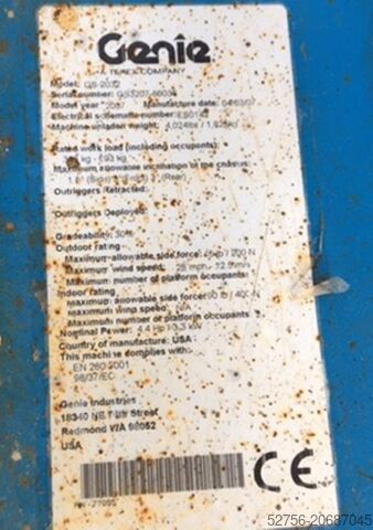 Scherenhebebühne Genie GS2032