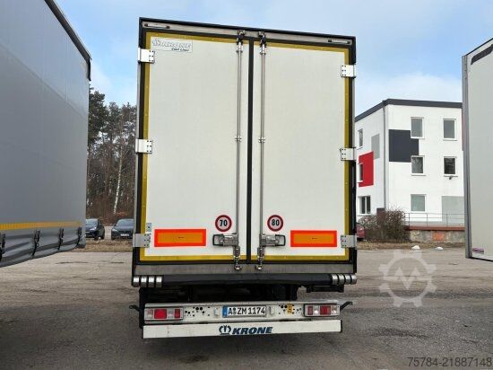Low loader semitrailer KRONE 3-ACHS BLUMENBREITE, THERMOKING SLX 300, DOPPELST, LIFT, MIETKAUF MGL.